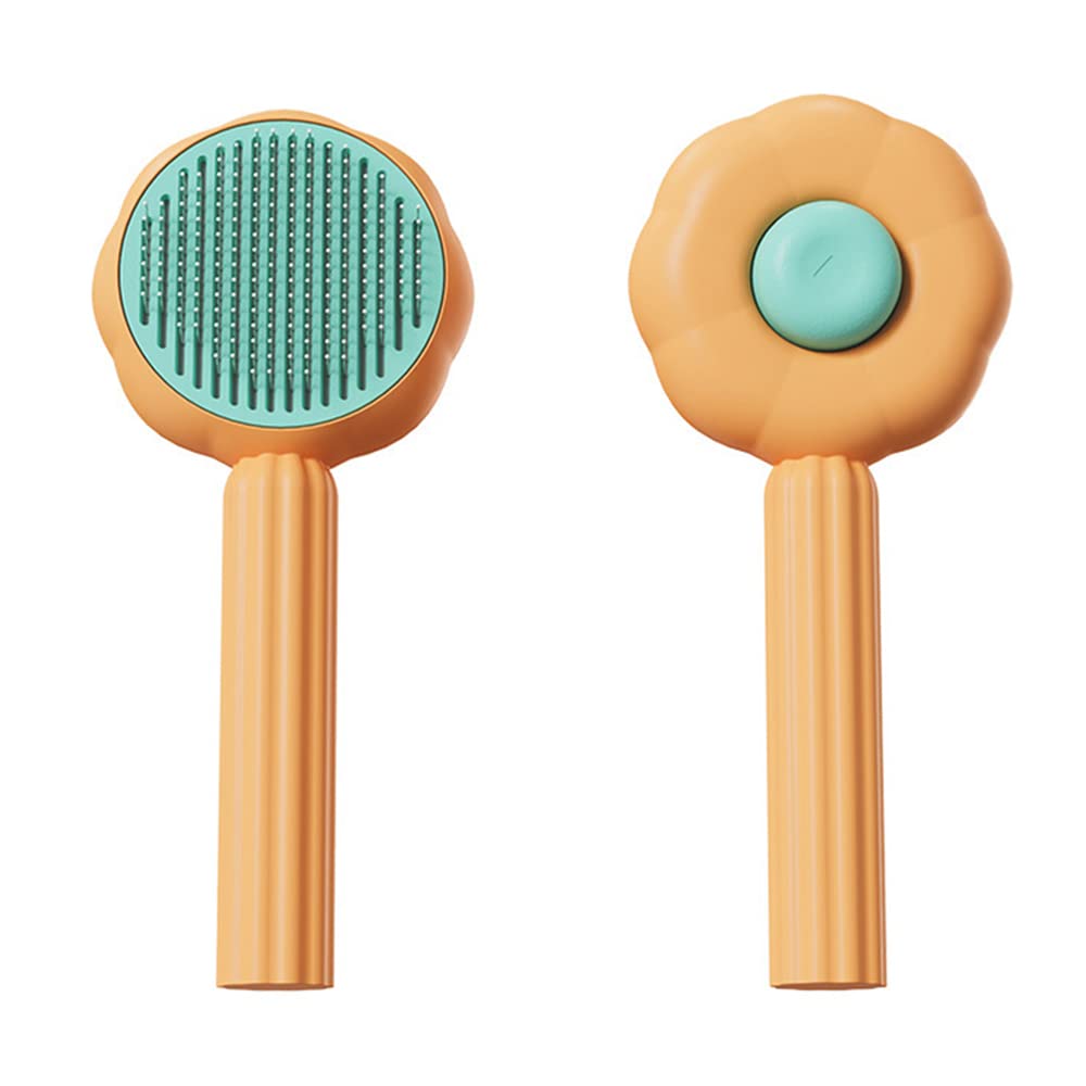 Self-Cleaning Magic Pet Brush for Cats & Dogs Gently Removes Fur and Eliminates Mats in Seconds