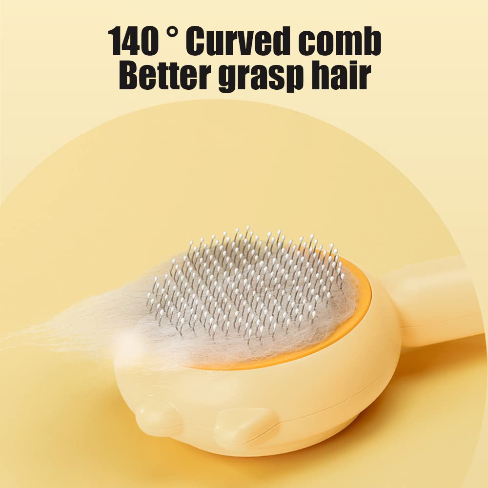 Self-Cleaning Magic Pet Brush for Cats & Dogs Gently Removes Fur and Eliminates Mats in Seconds