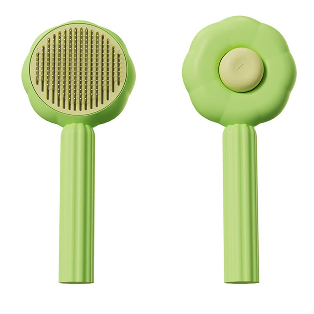 Self-Cleaning Magic Pet Brush for Cats & Dogs Gently Removes Fur and Eliminates Mats in Seconds