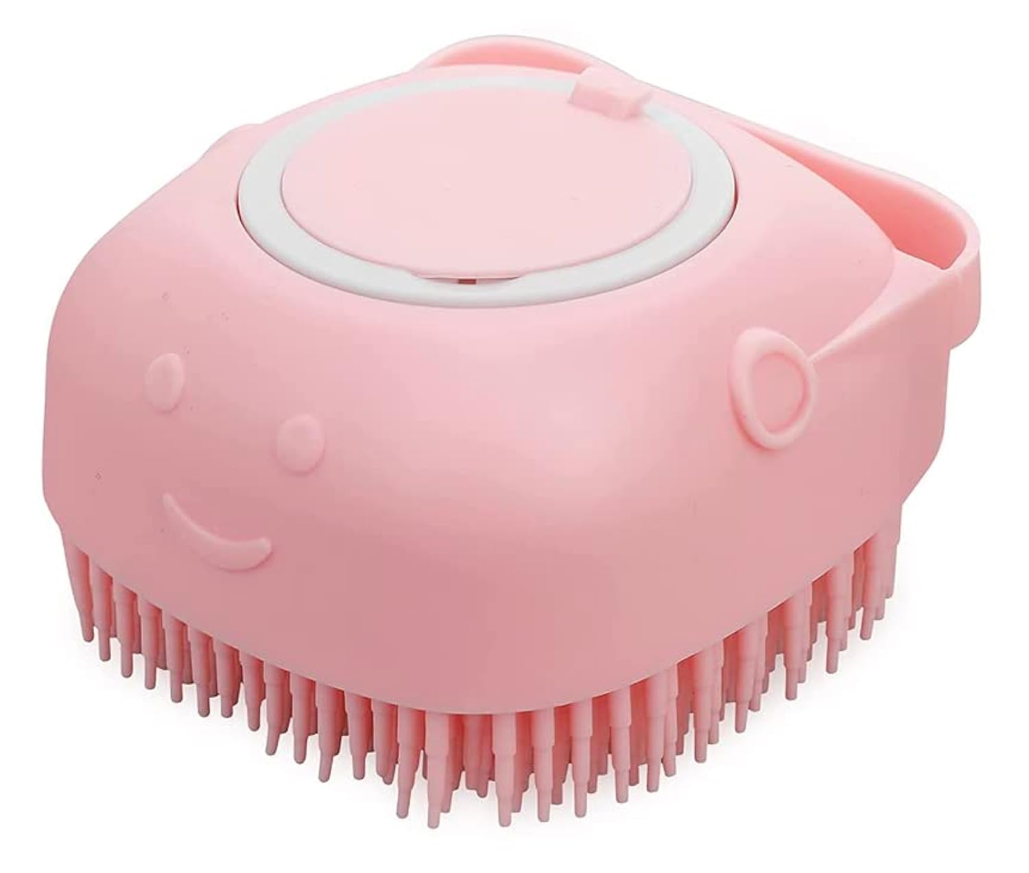 Pet Bath Massage Brush Puppy Dog Cat Grooming Cleaning Soft (Blue)