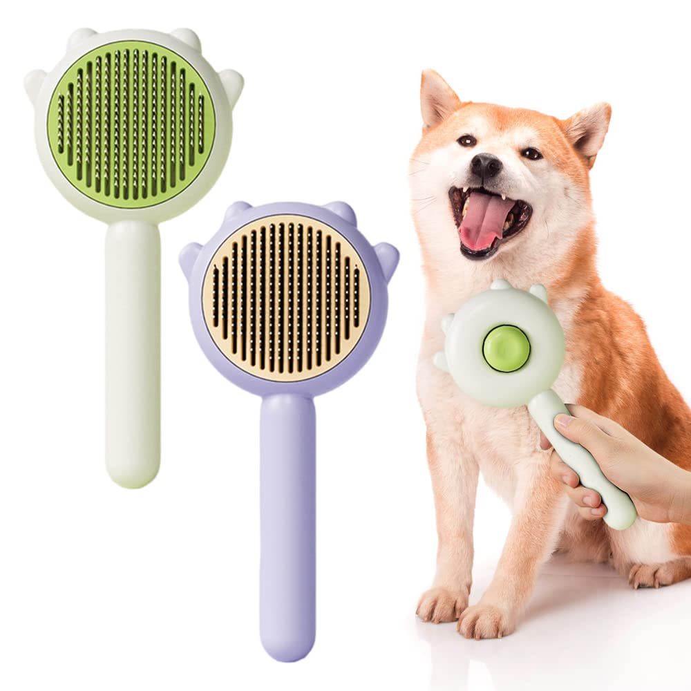 Self-Cleaning Magic Pet Brush for Cats & Dogs Gently Removes Fur and Eliminates Mats in Seconds