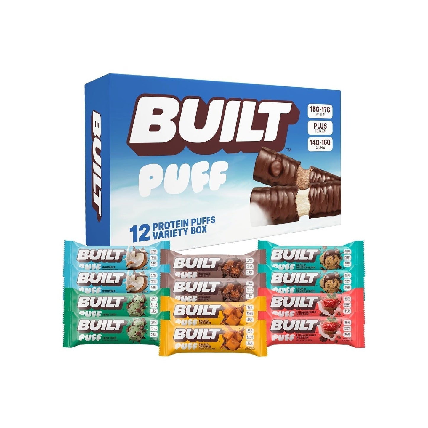 High-Protein Bars (12-Pack) — 17g Protein, Long Shelf Life