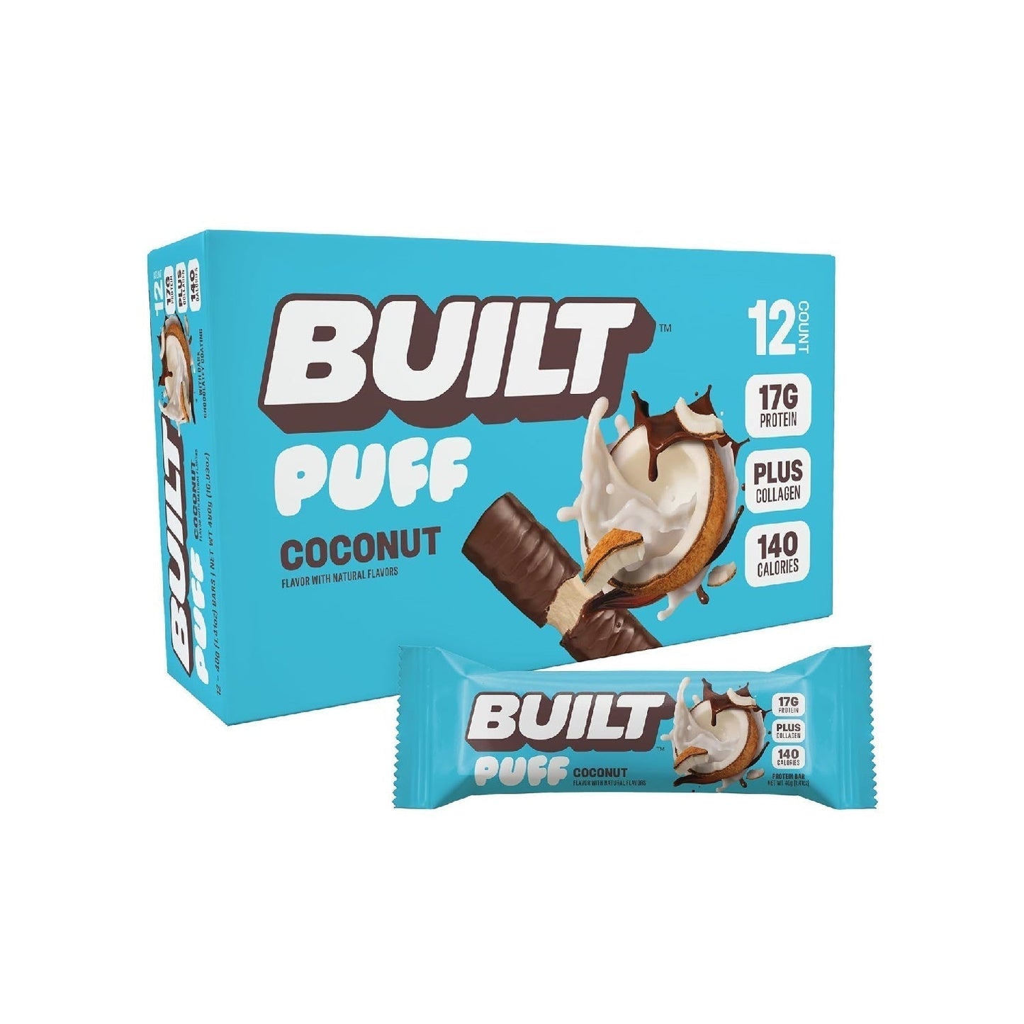 High-Protein Bars (12-Pack) — 17g Protein, Long Shelf Life